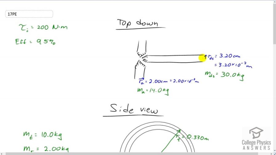 OpenStax College Physics, Chapter 10, Problem 17 (PE) video thumbnail