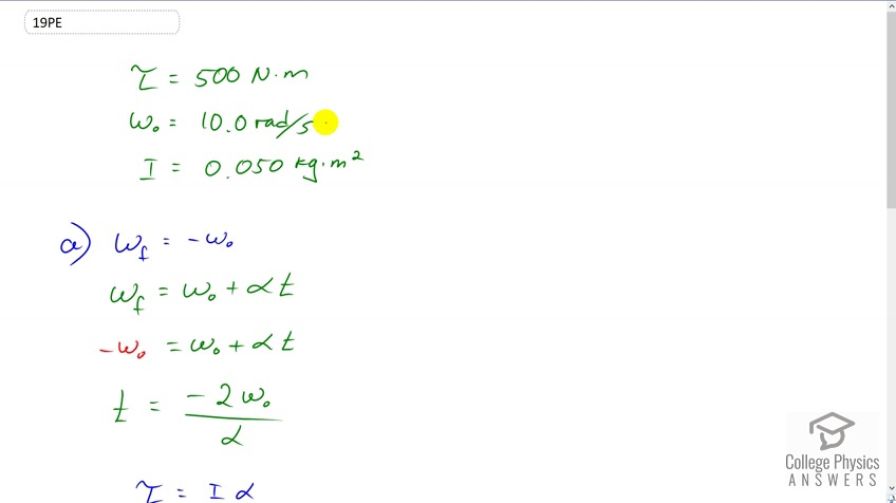 OpenStax College Physics, Chapter 10, Problem 19 (PE) video thumbnail