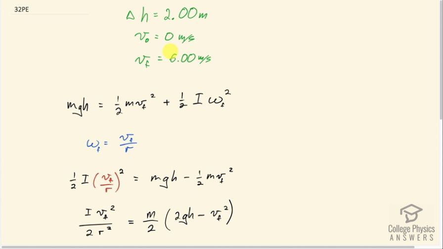 OpenStax College Physics, Chapter 10, Problem 32 (PE) video thumbnail