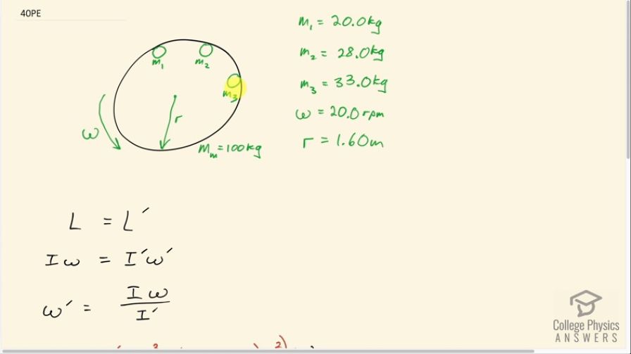 OpenStax College Physics, Chapter 10, Problem 40 (PE) video thumbnail