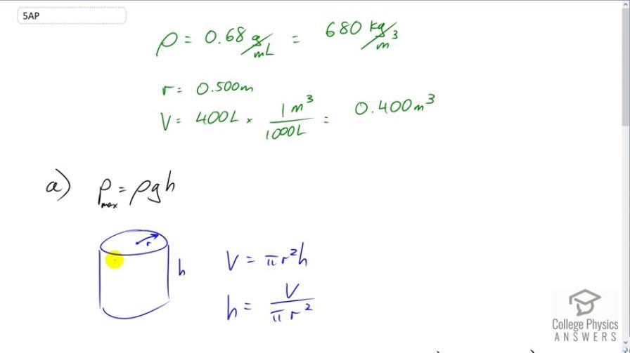 OpenStax College Physics, Chapter 11, Problem 5 (AP) video thumbnail