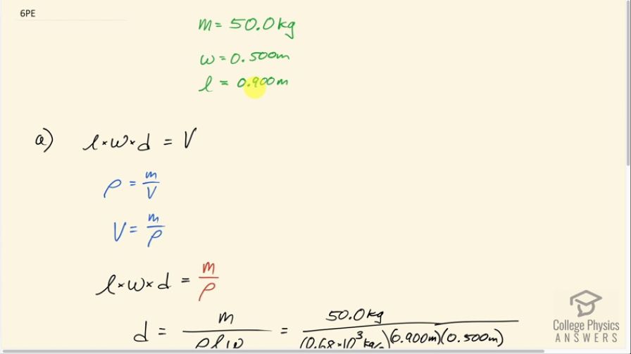 OpenStax College Physics, Chapter 11, Problem 6 (PE) video thumbnail