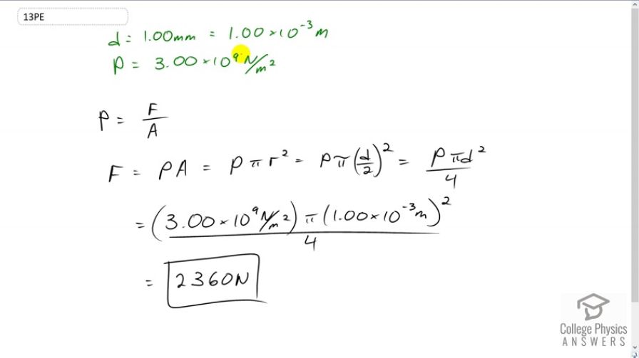 OpenStax College Physics, Chapter 11, Problem 13 (PE) video thumbnail