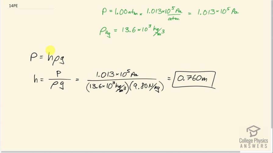 OpenStax College Physics, Chapter 11, Problem 14 (PE) video thumbnail