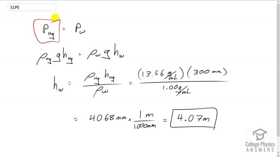 OpenStax College Physics, Chapter 11, Problem 31 (PE) video thumbnail