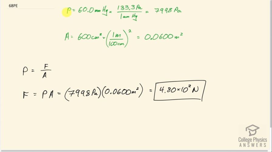 OpenStax College Physics, Chapter 11, Problem 68 (PE) video thumbnail