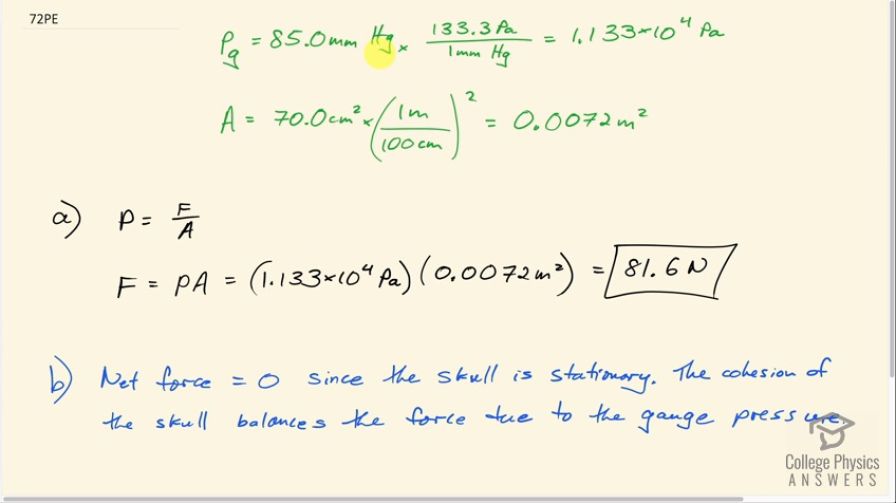 OpenStax College Physics, Chapter 11, Problem 72 (PE) video thumbnail