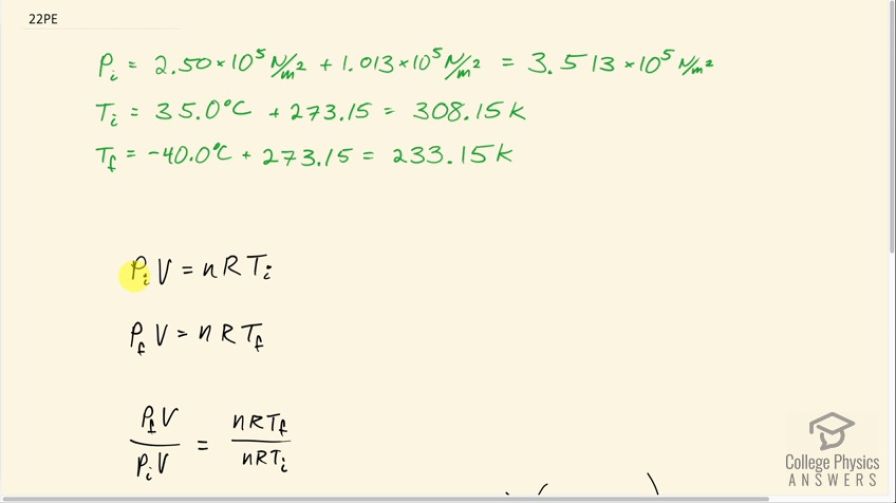 OpenStax College Physics, Chapter 13, Problem 22 (PE) video thumbnail