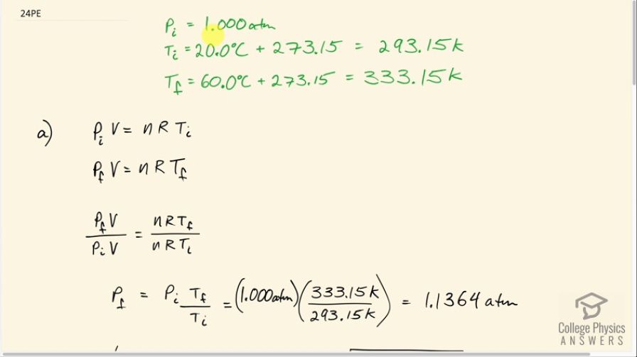 OpenStax College Physics, Chapter 13, Problem 24 (PE) video thumbnail