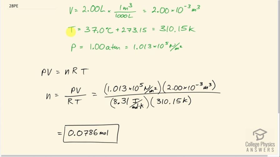 OpenStax College Physics, Chapter 13, Problem 28 (PE) video thumbnail