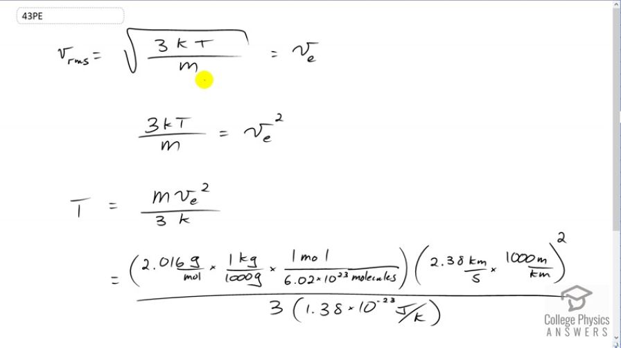 OpenStax College Physics, Chapter 13, Problem 43 (PE) video thumbnail