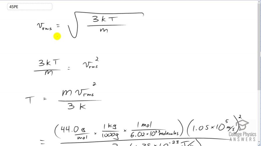 OpenStax College Physics, Chapter 13, Problem 45 (PE) video thumbnail