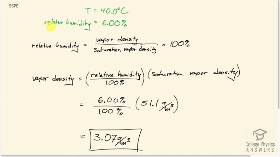 OpenStax College Physics, Chapter 13, Problem 56 (PE) video thumbnail