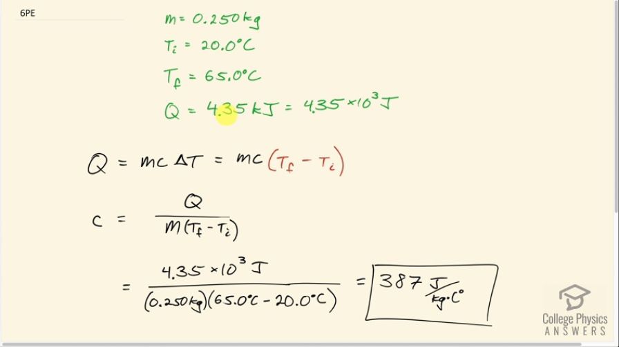 OpenStax College Physics, Chapter 14, Problem 6 (PE) video thumbnail