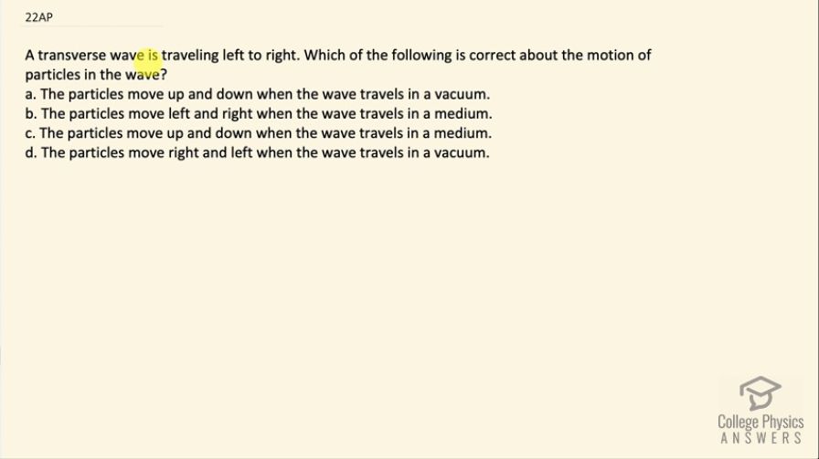 OpenStax College Physics, Chapter 16, Problem 22 (AP) video thumbnail