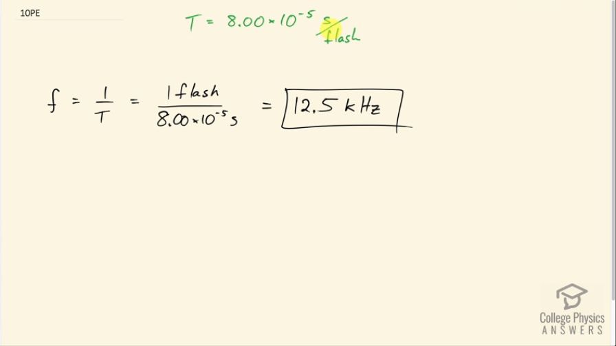 OpenStax College Physics, Chapter 16, Problem 10 (PE) video thumbnail