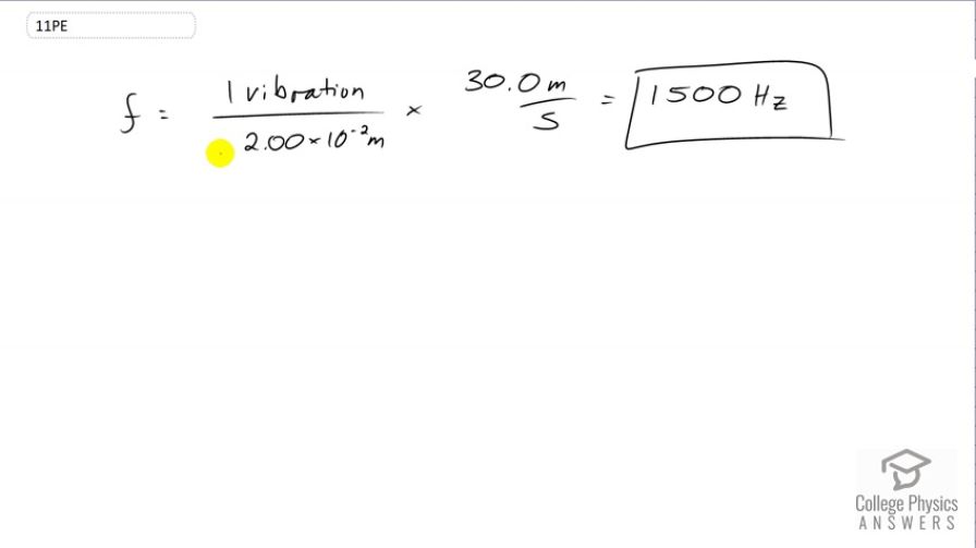 OpenStax College Physics, Chapter 16, Problem 11 (PE) video thumbnail