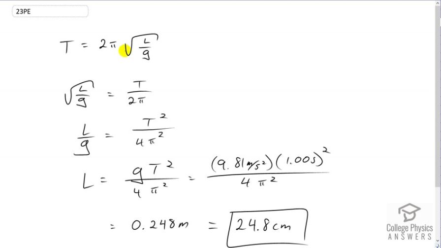 OpenStax College Physics, Chapter 16, Problem 23 (PE) video thumbnail