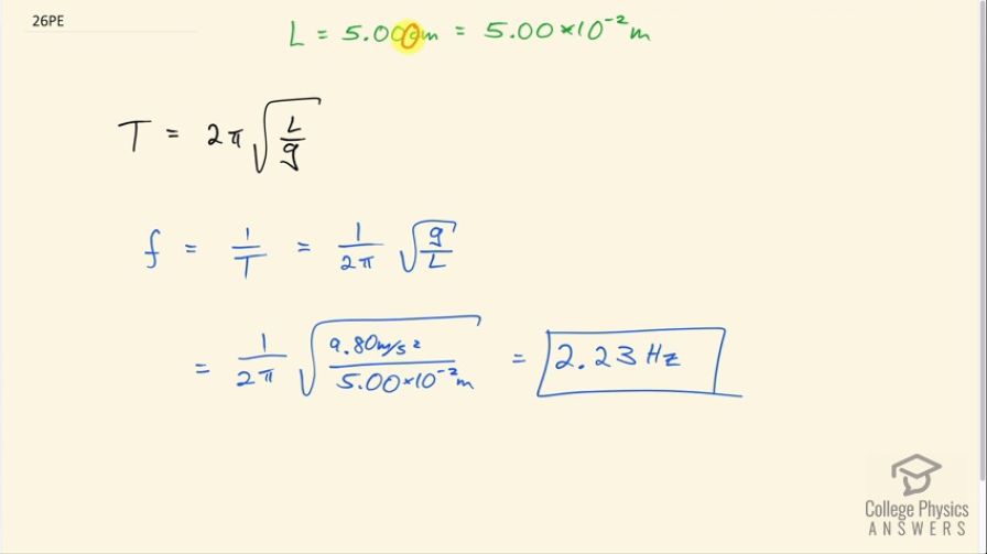 OpenStax College Physics, Chapter 16, Problem 26 (PE) video thumbnail