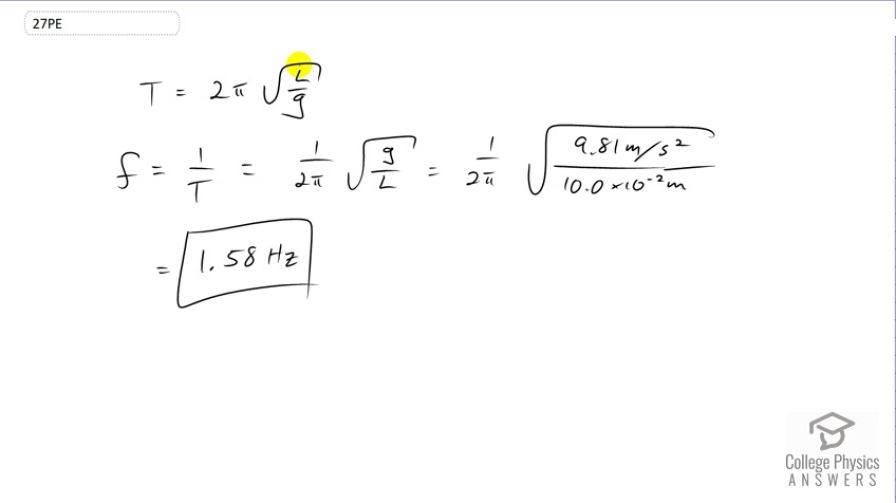 OpenStax College Physics, Chapter 16, Problem 27 (PE) video thumbnail