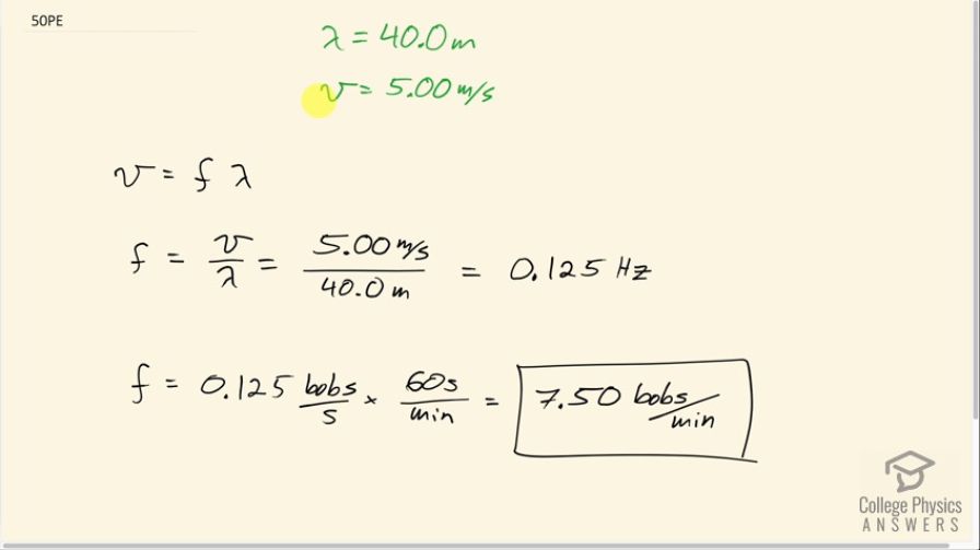 OpenStax College Physics, Chapter 16, Problem 50 (PE) video thumbnail