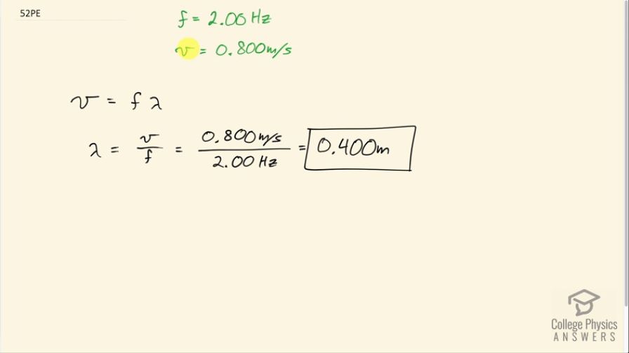 OpenStax College Physics, Chapter 16, Problem 52 (PE) video thumbnail