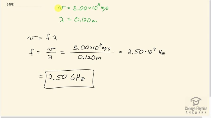 OpenStax College Physics, Chapter 16, Problem 54 (PE) video thumbnail