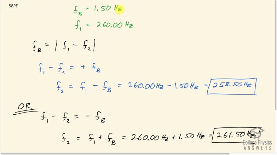 OpenStax College Physics, Chapter 16, Problem 58 (PE) video thumbnail