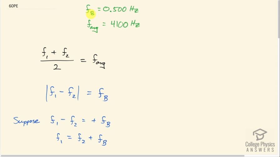 OpenStax College Physics, Chapter 16, Problem 60 (PE) video thumbnail