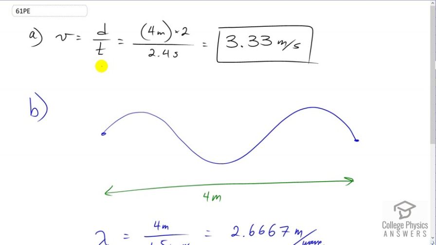 OpenStax College Physics, Chapter 16, Problem 61 (PE) video thumbnail