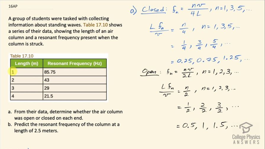 OpenStax College Physics, Chapter 17, Problem 16 (AP) video thumbnail