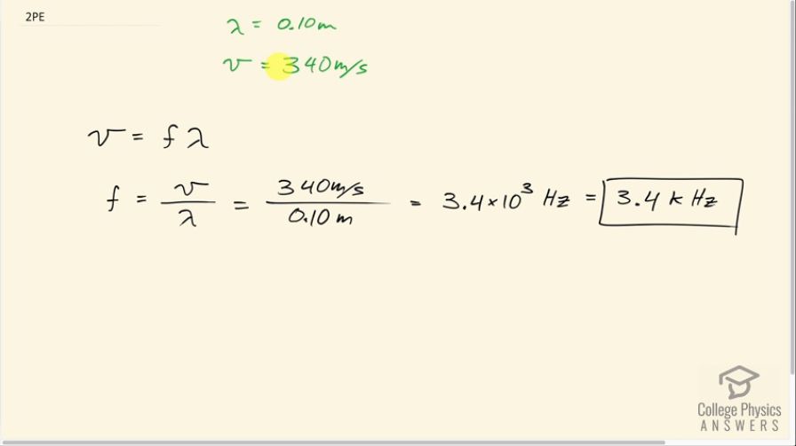 OpenStax College Physics, Chapter 17, Problem 2 (PE) video thumbnail