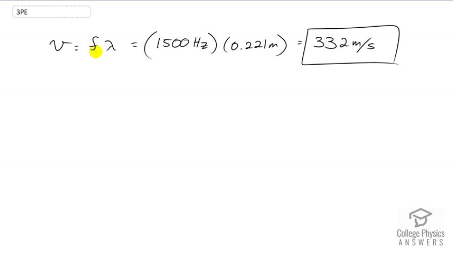 OpenStax College Physics, Chapter 17, Problem 3 (PE) video thumbnail