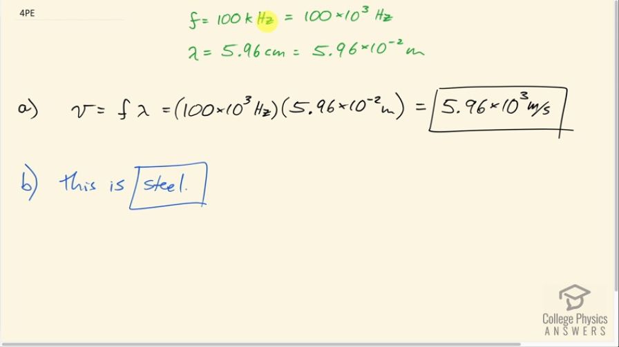 OpenStax College Physics, Chapter 17, Problem 4 (PE) video thumbnail