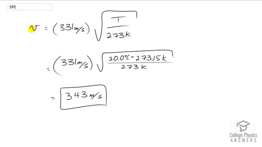 OpenStax College Physics, Chapter 17, Problem 5 (PE) video thumbnail