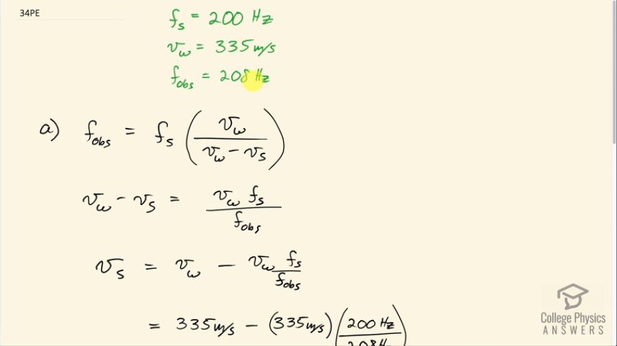 OpenStax College Physics, Chapter 17, Problem 34 (PE) video thumbnail