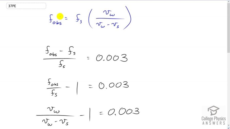 OpenStax College Physics, Chapter 17, Problem 37 (PE) video thumbnail