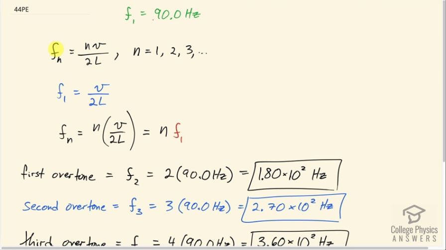 OpenStax College Physics, Chapter 17, Problem 44 (PE) video thumbnail