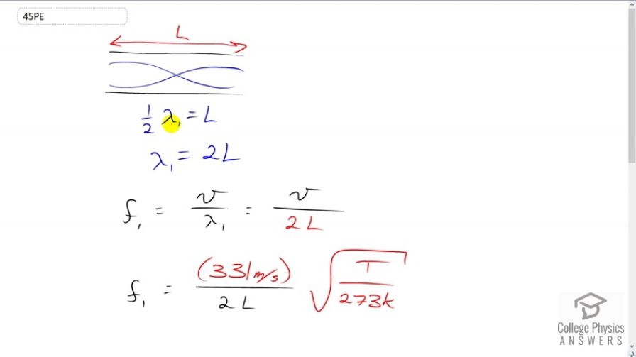 OpenStax College Physics, Chapter 17, Problem 45 (PE) video thumbnail