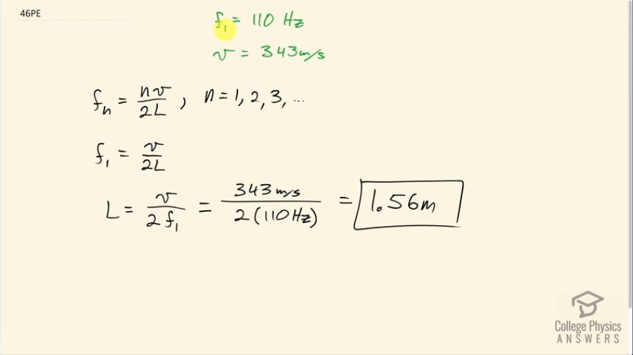 OpenStax College Physics, Chapter 17, Problem 46 (PE) video thumbnail