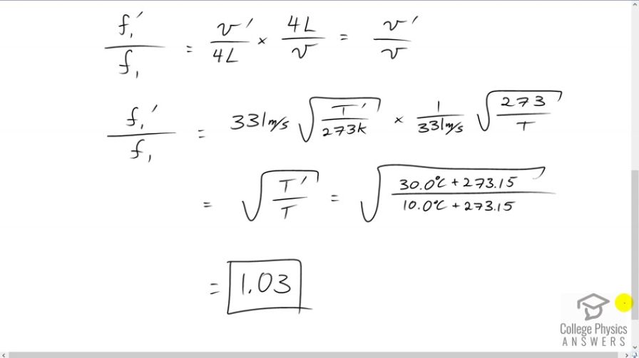 OpenStax College Physics, Chapter 17, Problem 49 (PE) video thumbnail