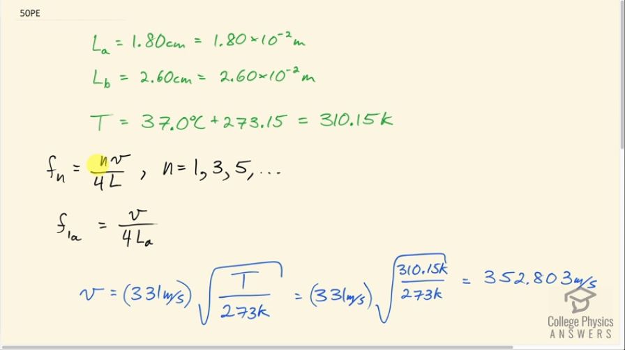 OpenStax College Physics, Chapter 17, Problem 50 (PE) video thumbnail