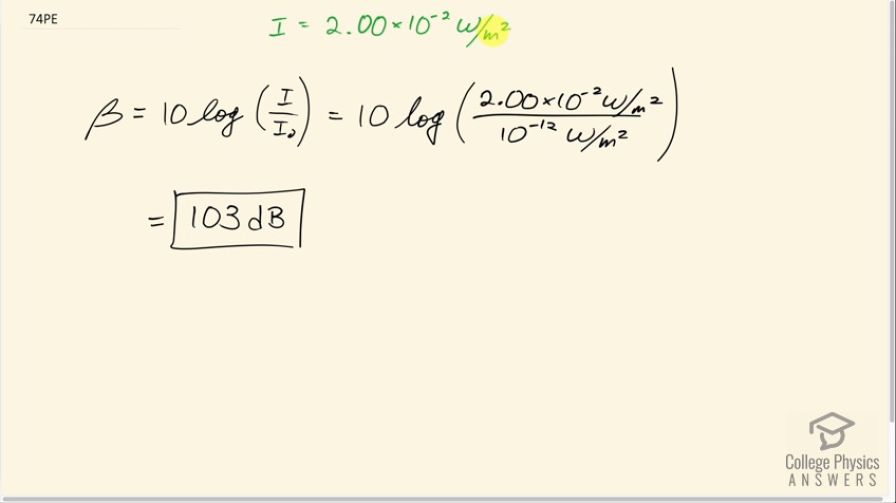 OpenStax College Physics, Chapter 17, Problem 74 (PE) video thumbnail