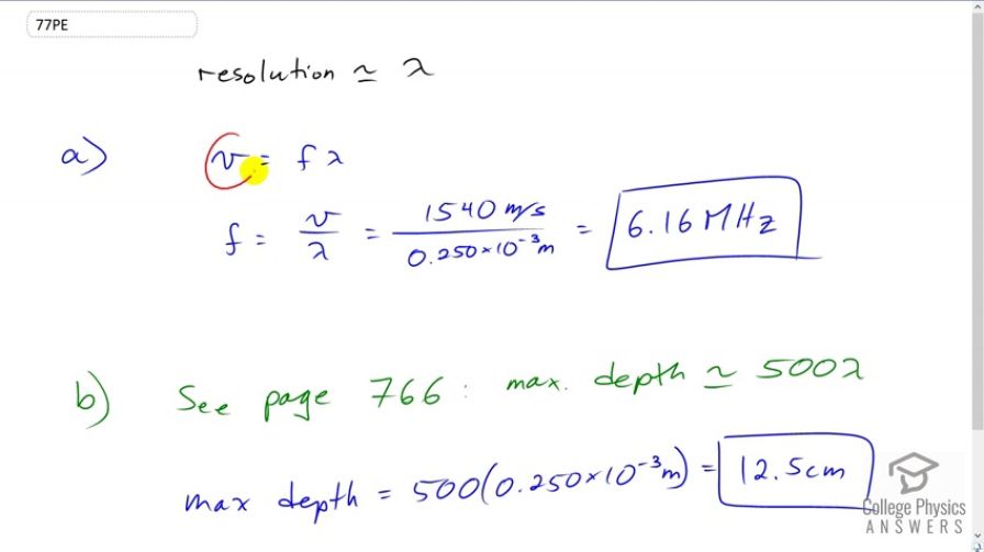 OpenStax College Physics, Chapter 17, Problem 77 (PE) video thumbnail