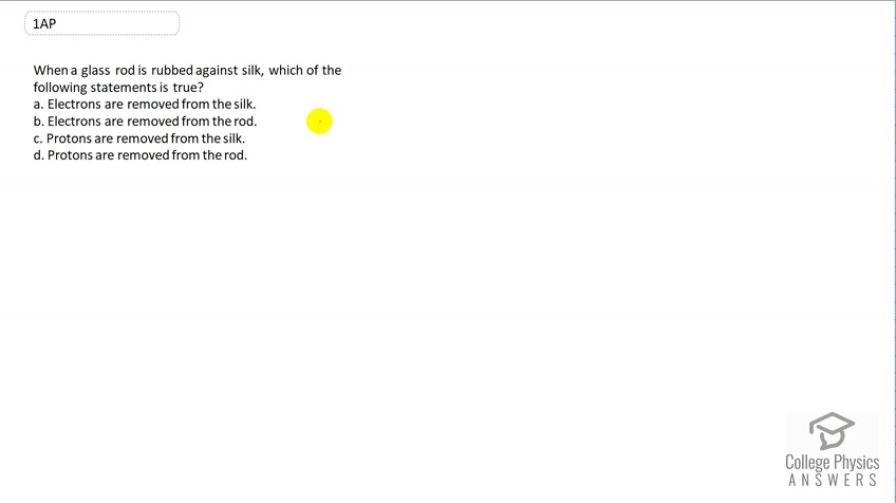 OpenStax College Physics, Chapter 18, Problem 1 (AP) video thumbnail