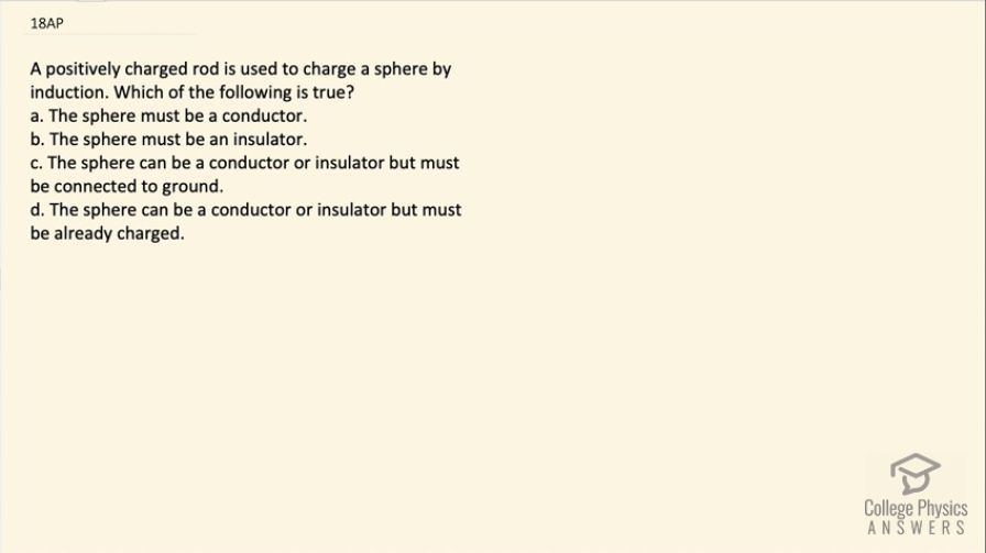 OpenStax College Physics, Chapter 18, Problem 18 (AP) video thumbnail