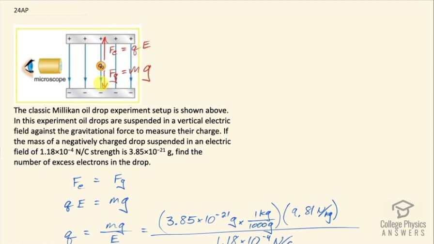 OpenStax College Physics, Chapter 18, Problem 24 (AP) video thumbnail