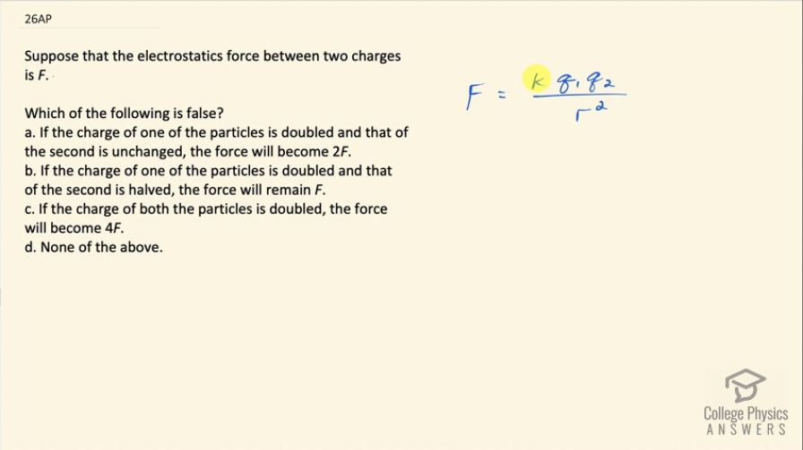 OpenStax College Physics, Chapter 18, Problem 26 (AP) video thumbnail