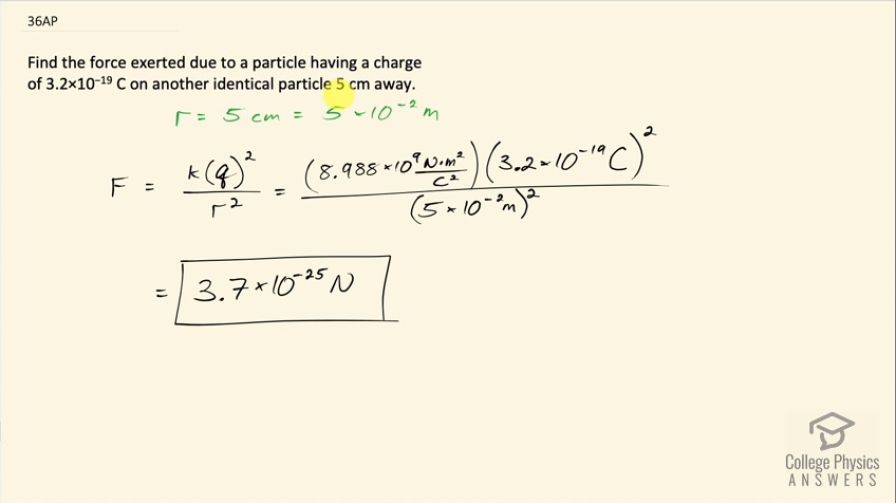 OpenStax College Physics, Chapter 18, Problem 36 (AP) video thumbnail