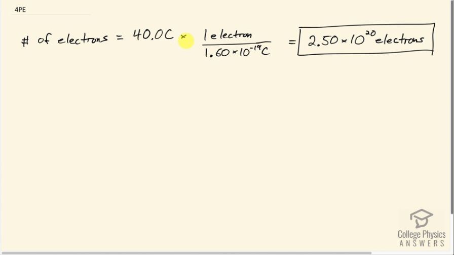 OpenStax College Physics, Chapter 18, Problem 4 (PE) video thumbnail